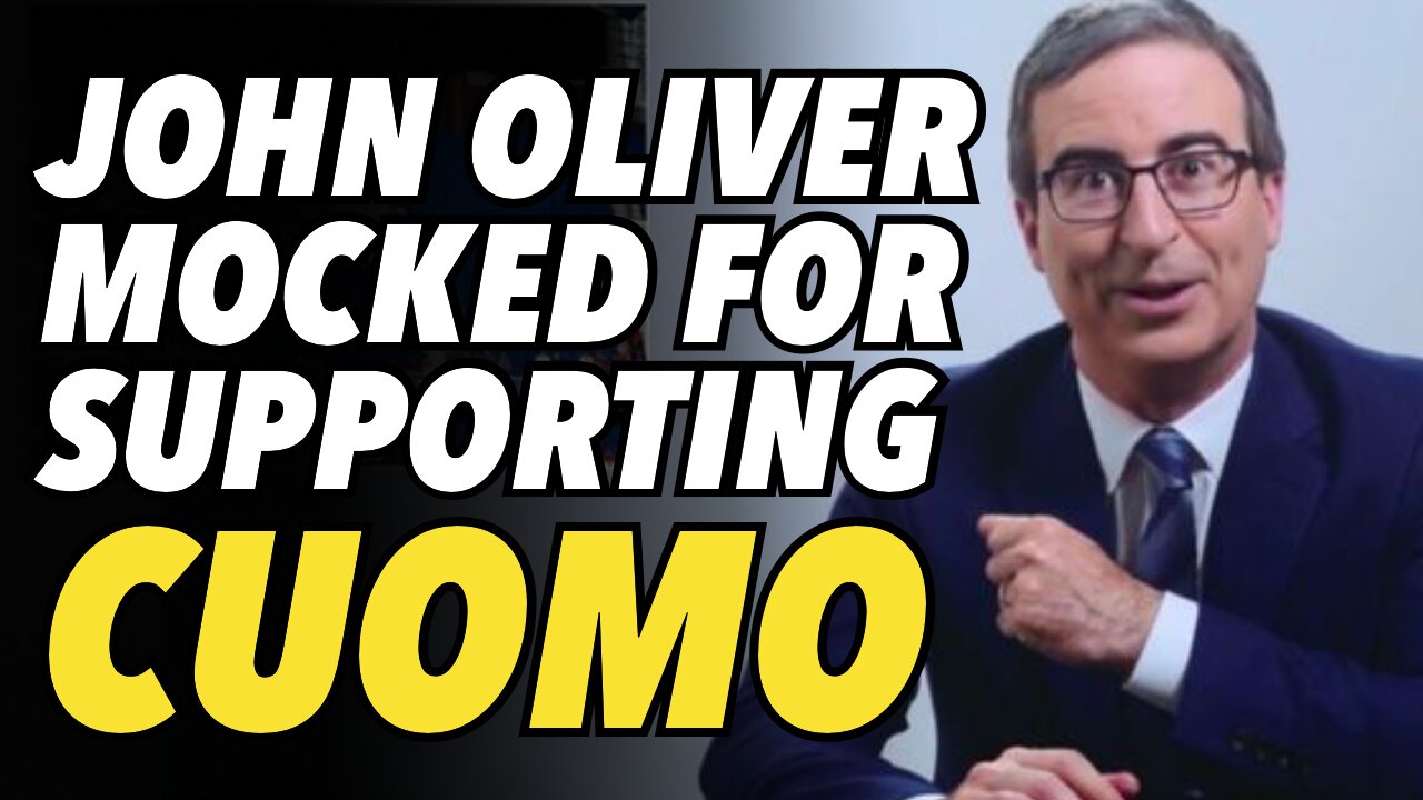 John Oliver mocked as 'very brave' after supporting Andrew Cuomo for all of last year