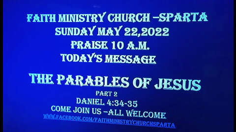 The Parables of Jesus | Pt. 2 | May 22, 2022