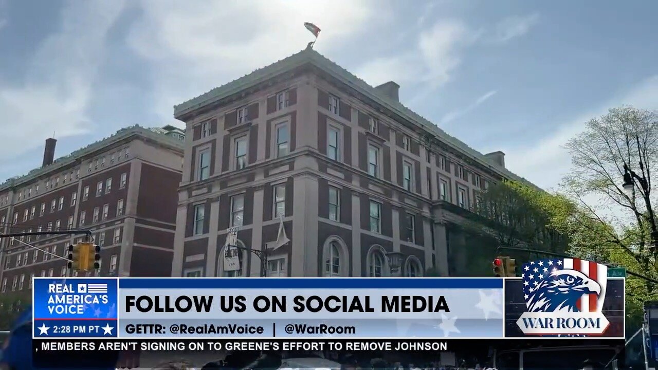 Ben Bergquam Reports from Columbia University Where Protestors Continue to Occupy Hamilton Hall