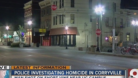 Man shot and killed 2 blocks from UC campus