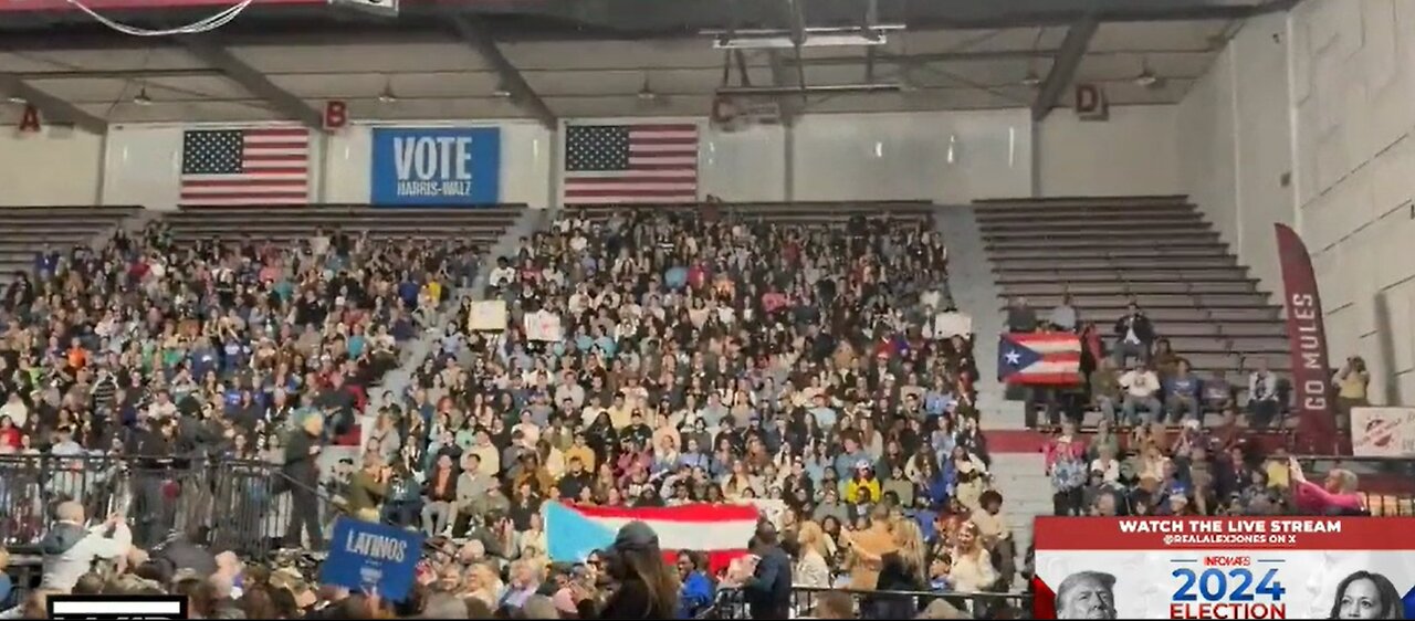 Harris Can't Fill a High School Gym in PA Yesterday in Final Push for POTUS