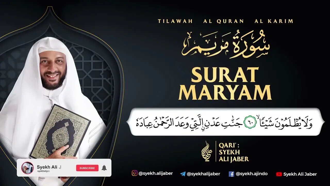 19 SURAT MARYAM SYEKH ALI JABER ~Rahimahullah~