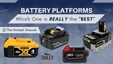 What Battery Platform Should New Woodworkers Invest In? Practical Non-Fanboy Advice