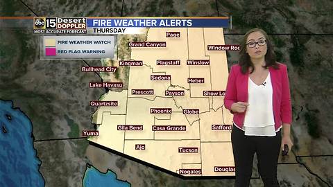 Cooler air in the Valley on Tuesday