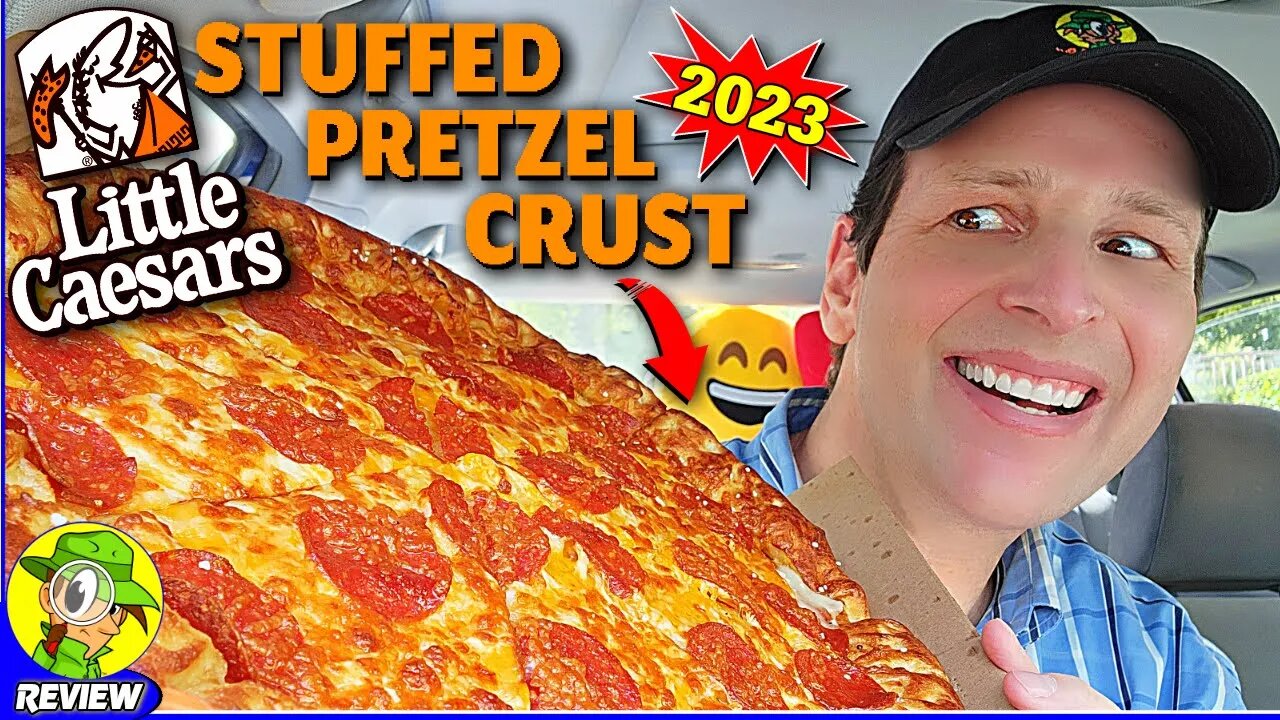 Little Caesars® STUFFED PRETZEL CRUST PIZZA 2023 Review 💪🧀🥨🍕 ⎮ It's Back! 🤩 Peep THIS Out! 🕵️‍♂️