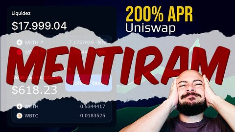 200% APR na Uniswap V3: Mentiram pra Você! Entenda o Impermanent Loss Agressivo