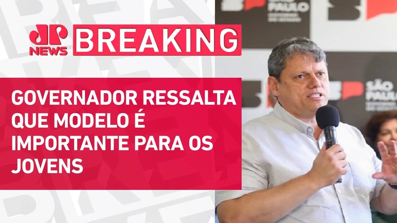 Tarcísio quer projeto de escolas cívico-militares próprio em SP | BREAKING NEWS