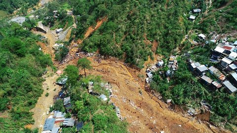 Super Typhoon Mangkhut Causes Landslide In The Philippines