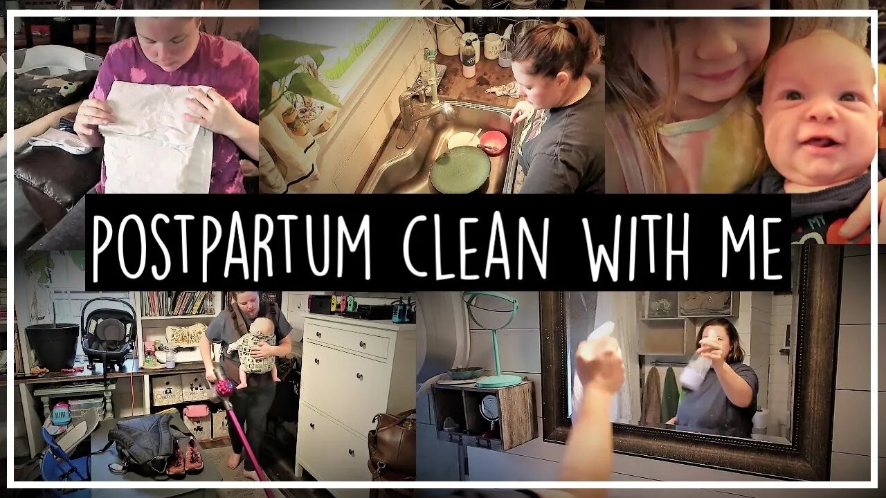 Postpartum Cleaning//Clean With Me//Speed Cleaning//Cleaning Motivation