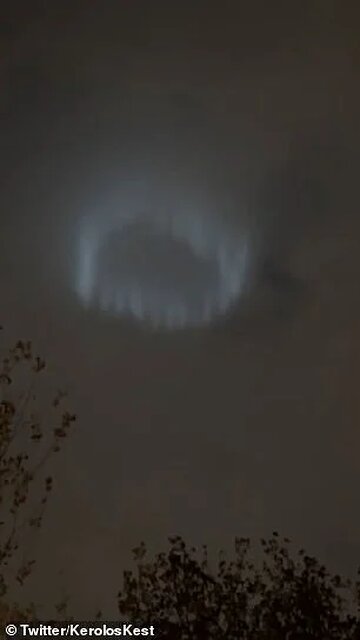 UFO Fears In Milan After Mystery Ring Of Lights Appears In The Sky