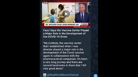 News Shorts: Fauci and His Pharmakeia Center