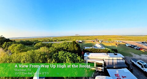 A quick 30 sec view from top of the Raptor Roost at Starbase, TX