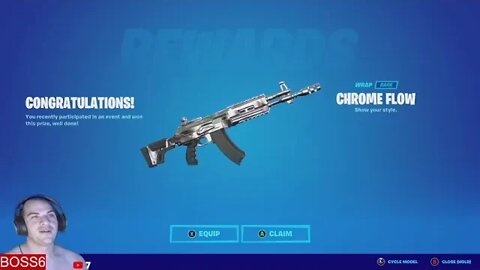 Fortnite Chrome Flow Wrap