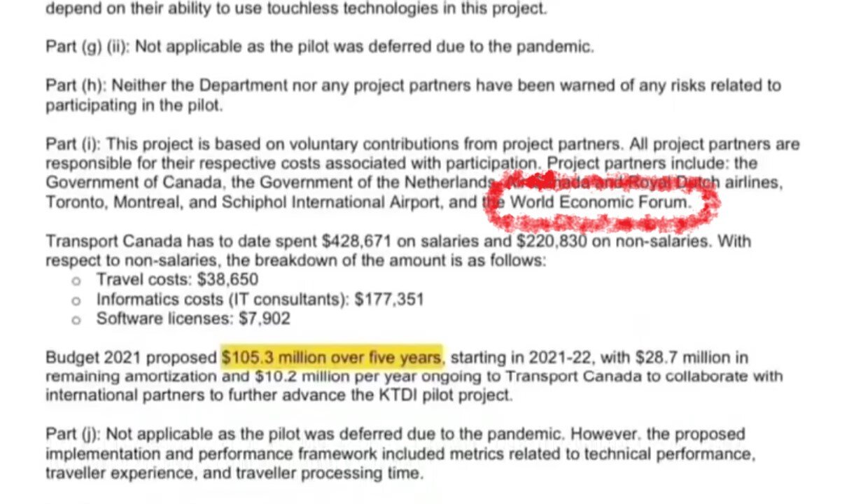 NWO: Canadian government has a digital ID contract with the World Economic Forum