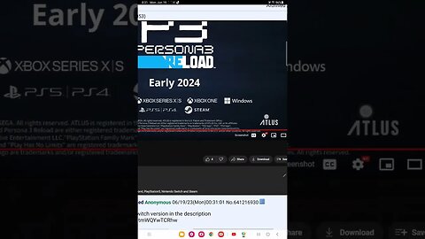 persona 3 reload switch leaked