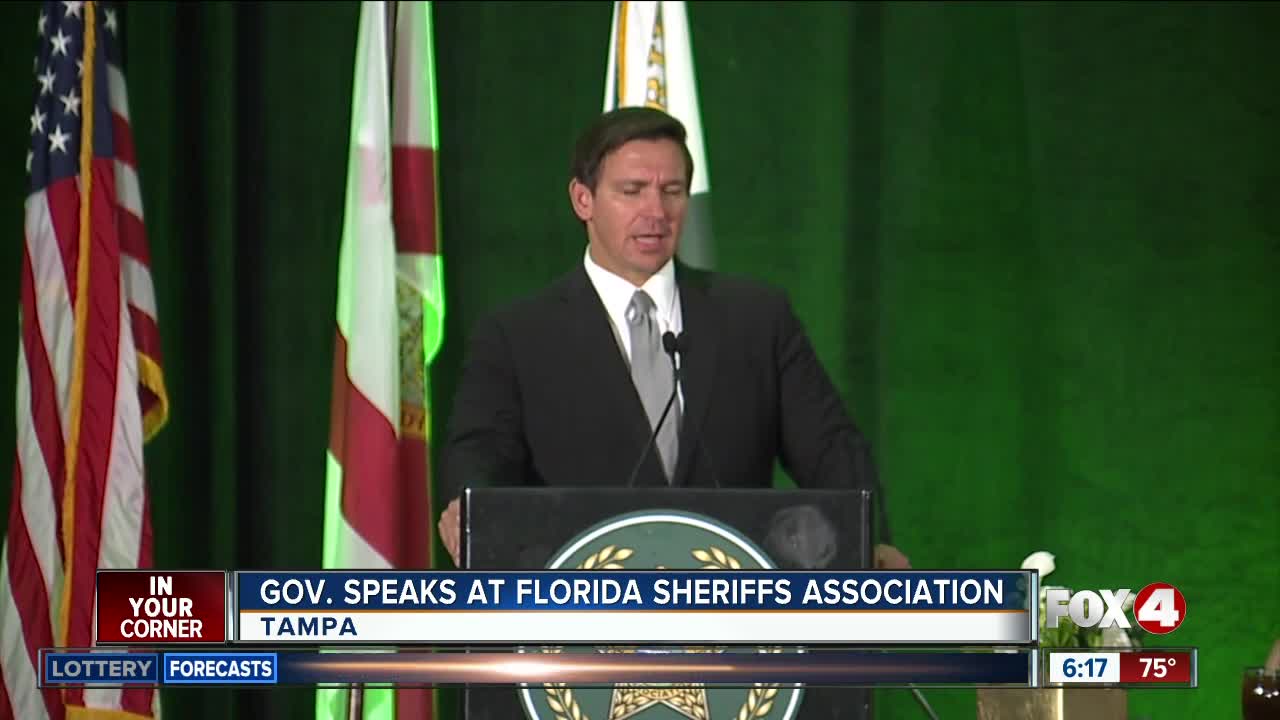 Gov. DeSantis speaks at Florida Sheriffs Association