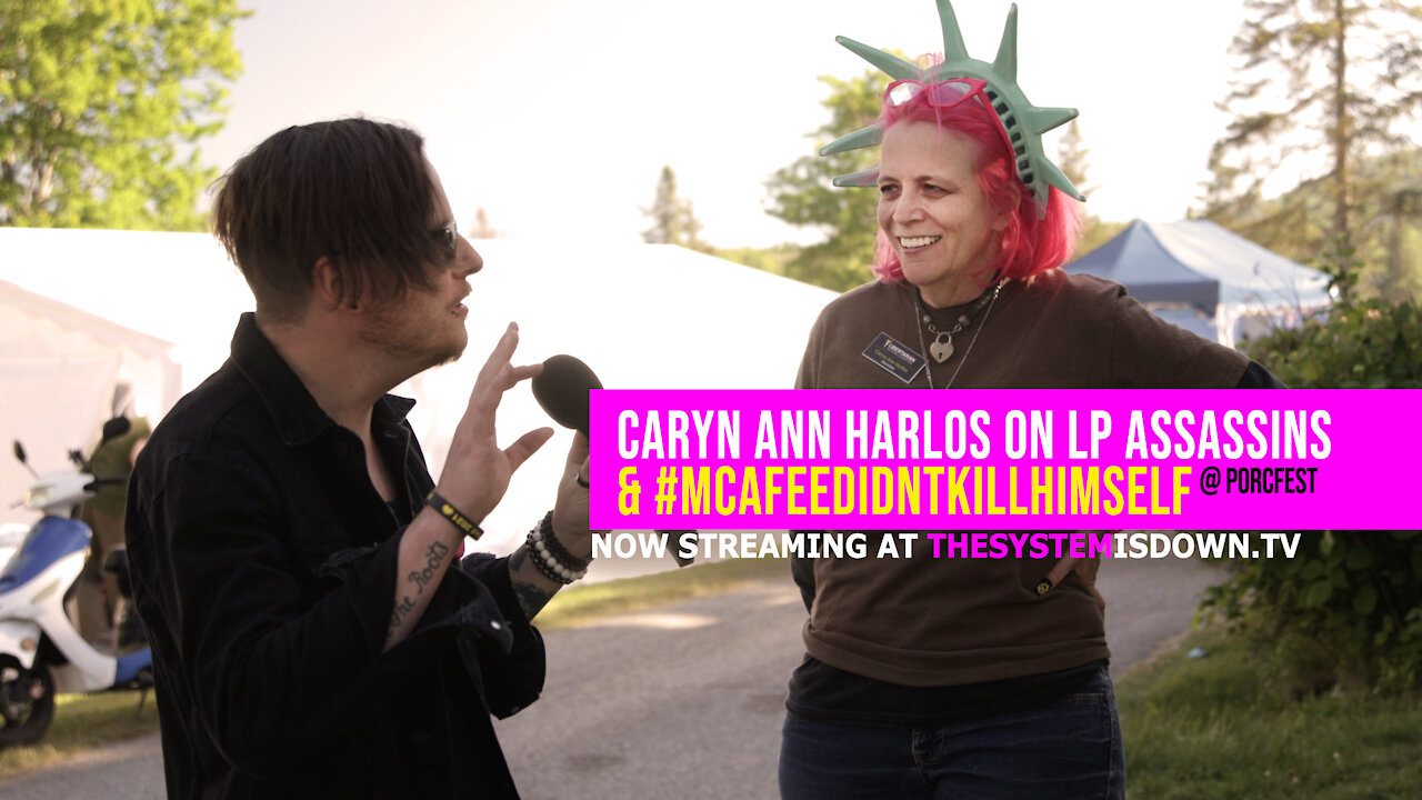 251: Caryn Ann Harlos on LP Assassins & #McAfeeDidntKillHimself (@ PorcFest 2021)