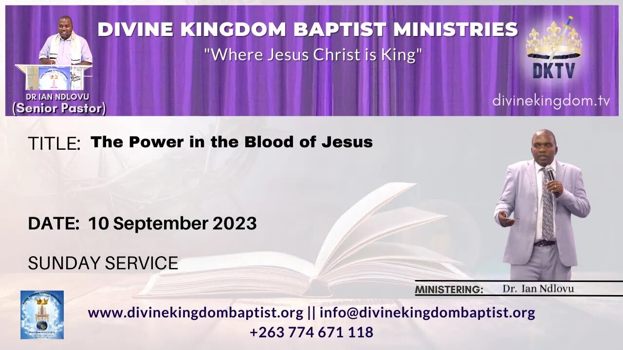 The Power in the Blood of Jesus Christ | Dr. Ian Ndlovu | 10 September 2023