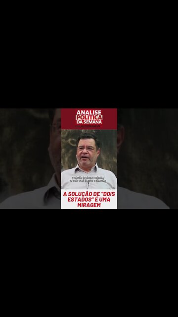 A solução de "dois Estados" é uma miragem #ruicostapimenta #análisepolíticadasemana #cotv