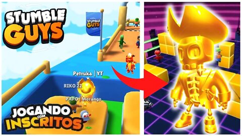 🔥 STUMBLE GUYS AO VIVO 🔥 SALINHA COM OS CRIA 👑 EM BUSCA DA COROA PERDIDA | 🏆 ZERANDO O BLOCK DASH 🔥