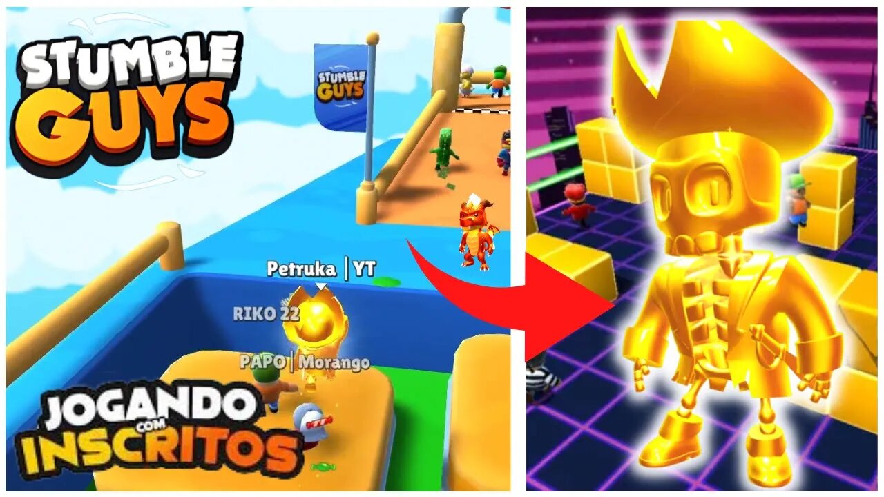 🔥 STUMBLE GUYS AO VIVO 🔥 SALINHA COM OS CRIA 👑 EM BUSCA DA COROA PERDIDA | 🏆 ZERANDO O BLOCK DASH 🔥