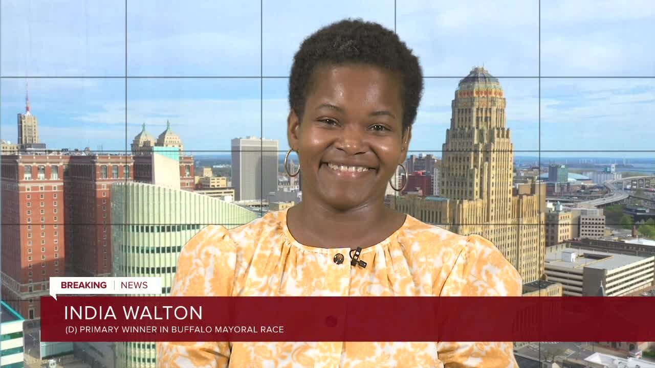 India Walton responds to the announcement of a write-in campaign by Buffalo Mayor Byron Brown