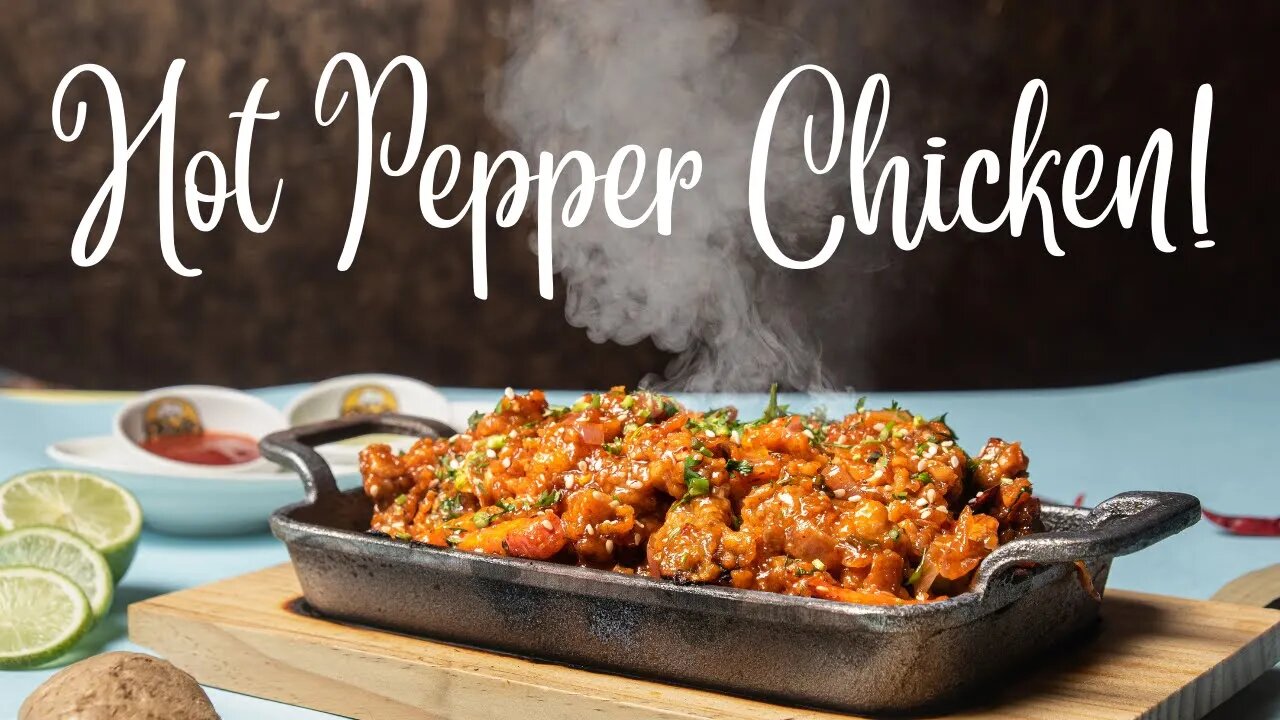 Hot pepper chicken #cooking #chicken #rice