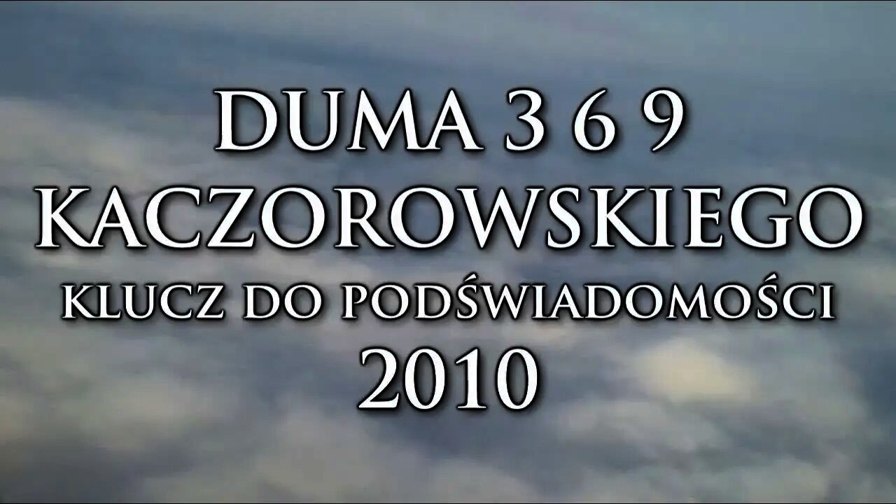 SZKOLENIA I SEMINARIA Z ZAKRESU KURSU ''DUMA 369'' - KLUCZ DO PODŚWIADOMOŚCI /2010 ©TV IMAGO