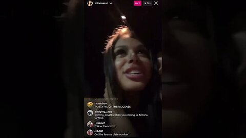 MINNAAAXO IG LIVE: Amina Outside After Clubing & Drinking Takes Care Of Wasted Friends (20/05/23)