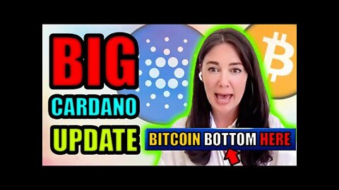 30% of Crypto Portfolio Now Cardano! Bitcoin Expert PRICE PREDICTION! 🚀 😮 📈