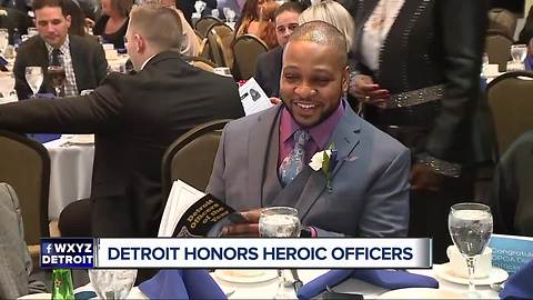 Detroit honors heroic officers