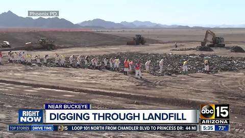 Search for remains of missing Phoenix woman at Buckeye landfill continues