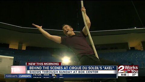 Behind the scenes at Cirque Du Soleil's "AXEL"