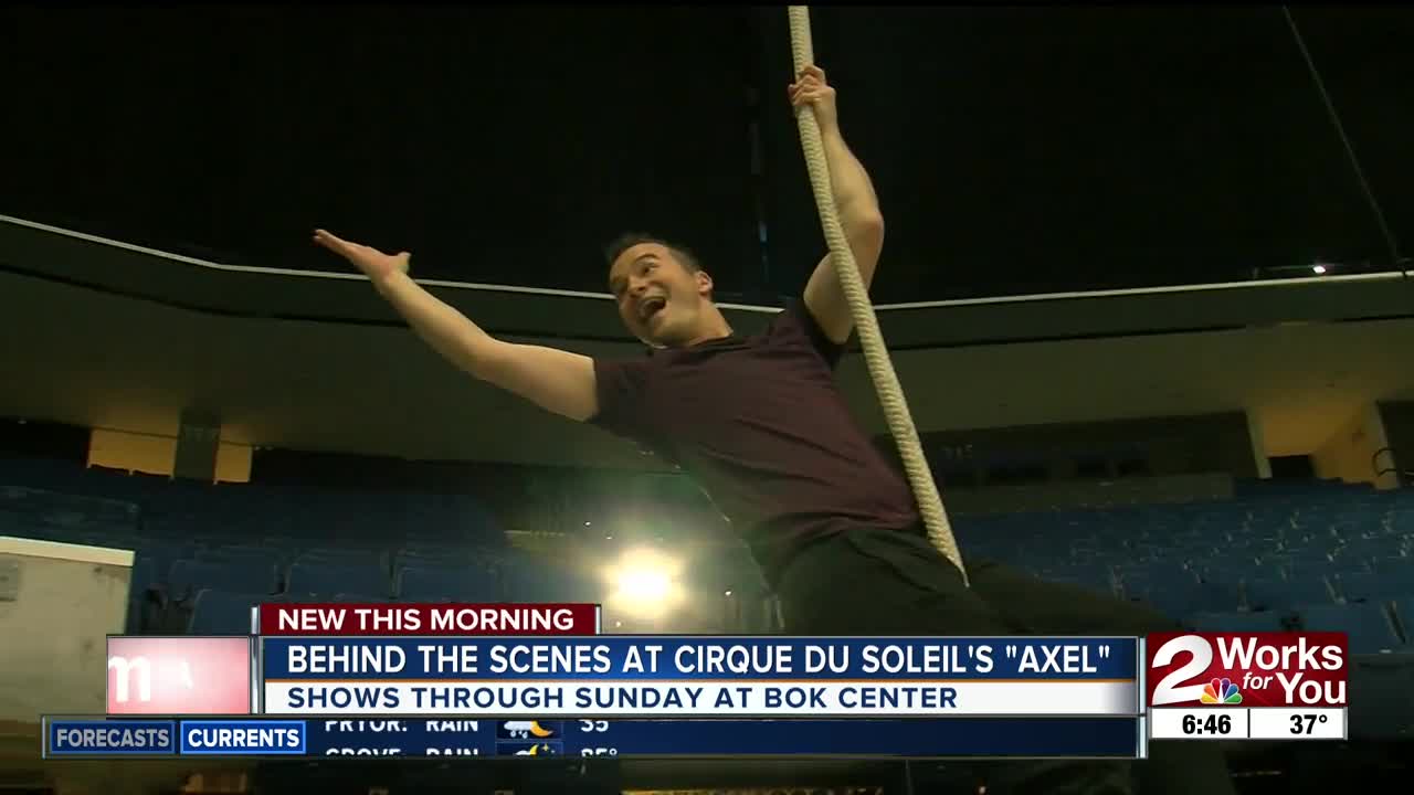 Behind the scenes at Cirque Du Soleil's "AXEL"