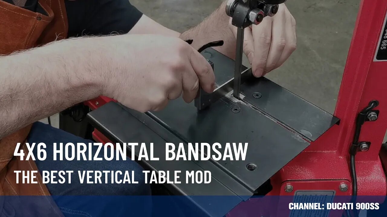 4x6 Bandsaw - Best Vertical Table Mod