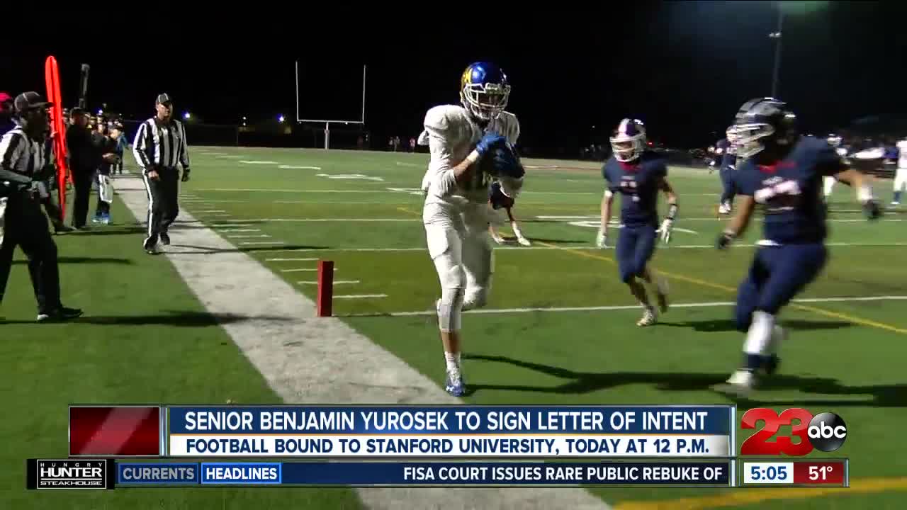 Senior Benjamin Yurosek to sign Letter of Intent