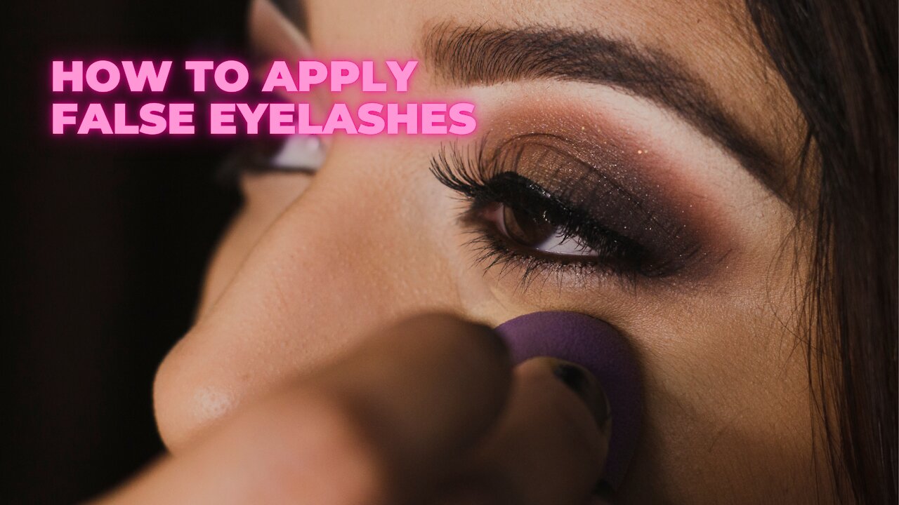 How to Apply False Eyelashes for Beginners, the easy way