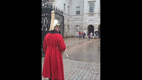 Reds in the rain 🌧 #thekingsguard