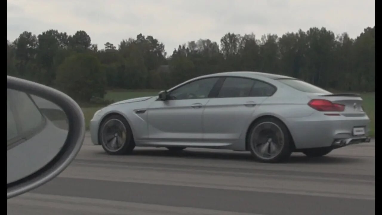 560 HP BMW M6 Gran Coupé DOMINATES E63 AMG, Nissan GTR, Porsche 996 GT2 and MORE! 305 km/h limiter