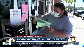 Unemployment reaches 26% in parts of San Diego