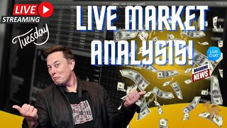 LIVE MARKET ANALYSIS, OPTIONS TRADING AND DISCUSSION.