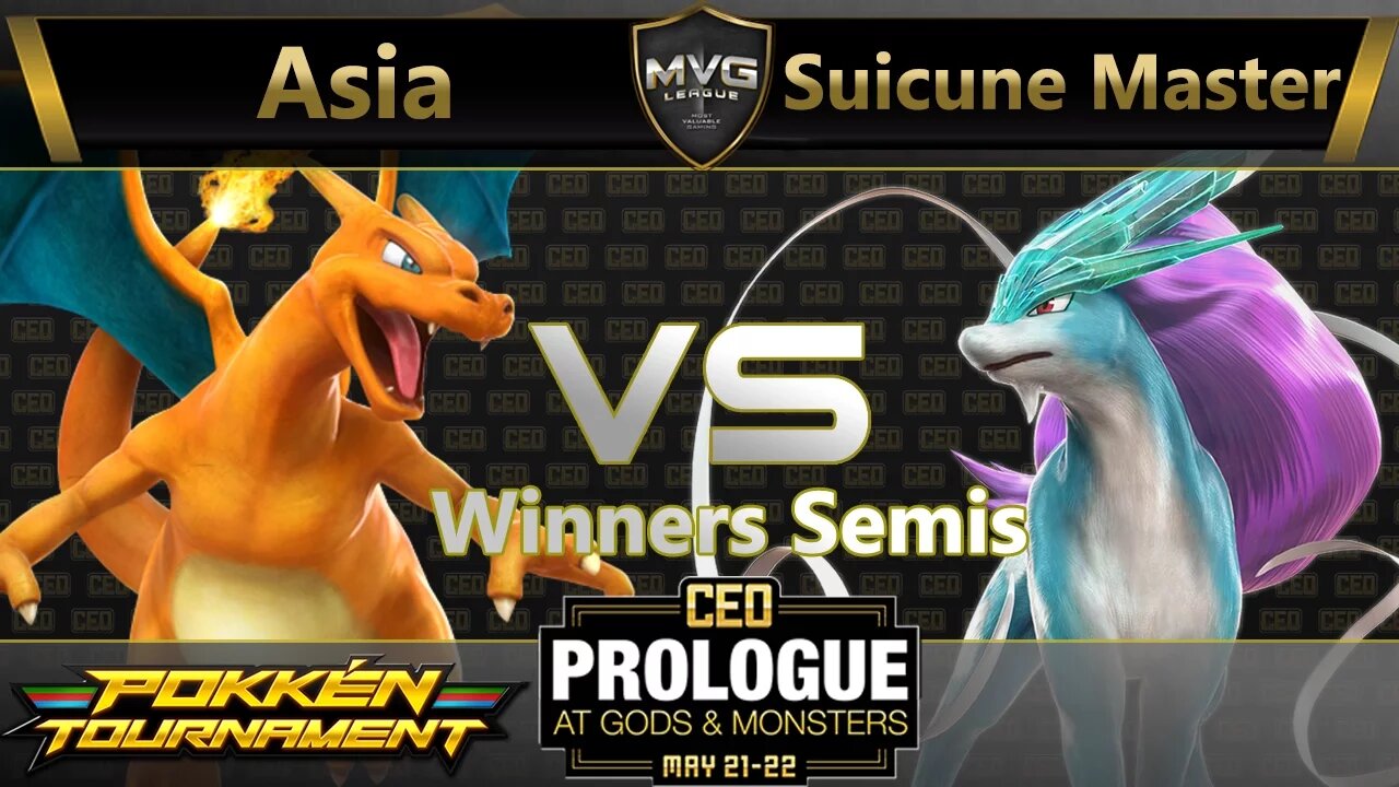 Asia (Charizard) vs. Circa|Suicune Master (Suicune) - Pokkén Winners Semis - CEO Prologue