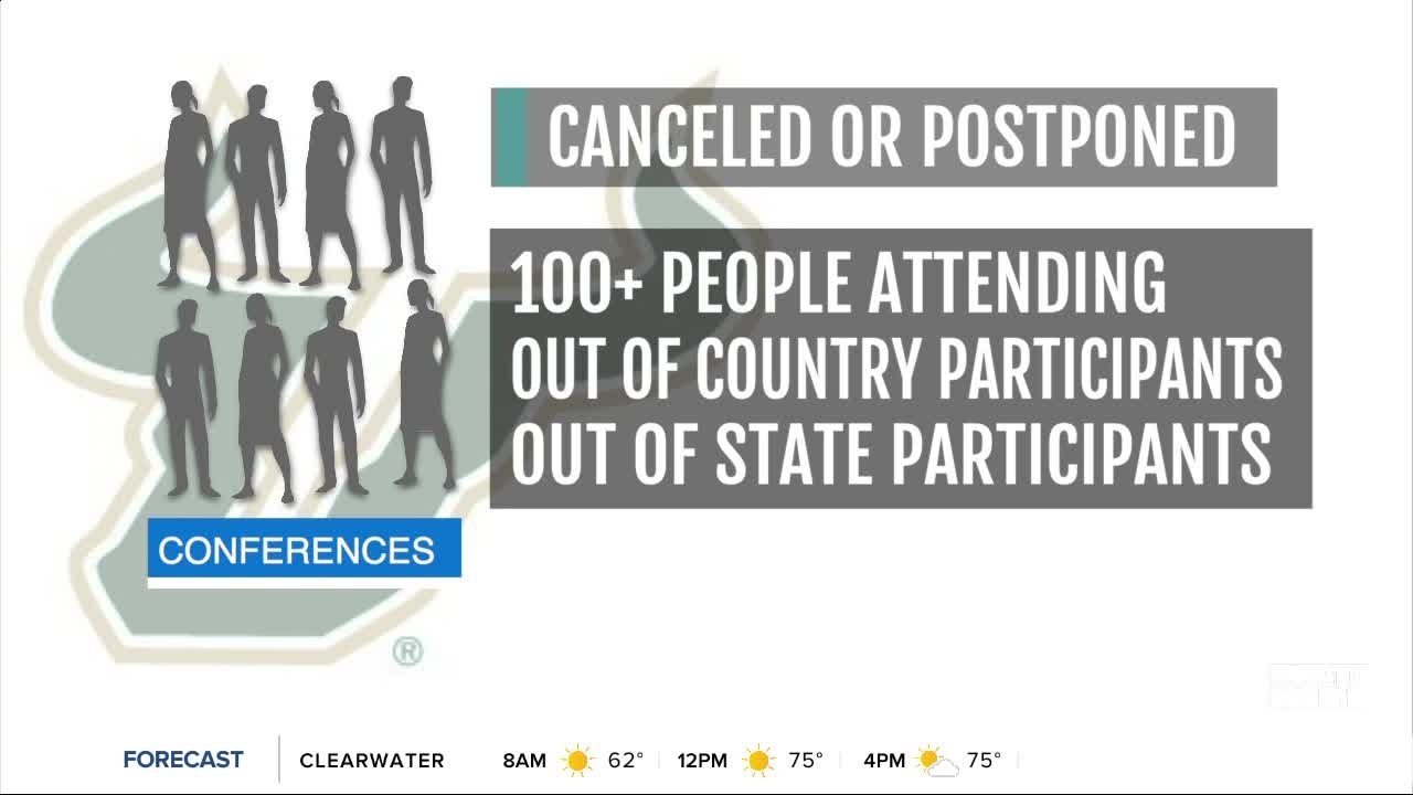 USF postpones 'large gatherings' with 100 or more people amid coronavirus concerns