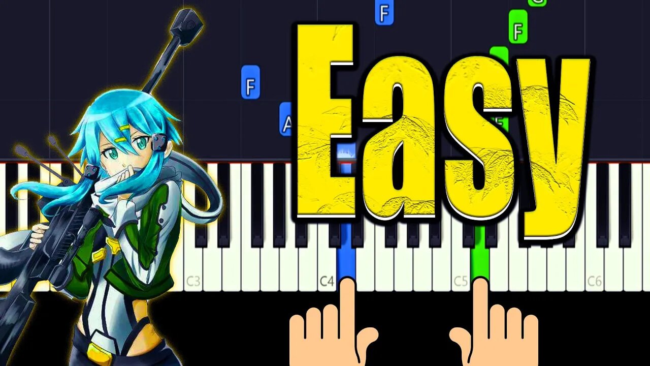 Ignite Sword Art Online 2 - Easy Piano Tutorial + Music Sheets