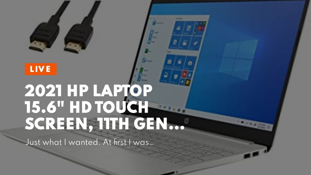 2021 HP Laptop 15.6" HD Touch Screen, 11th Gen Intel Core i5-1135G7(Beat i7-1065G7), 16GB RAM,...