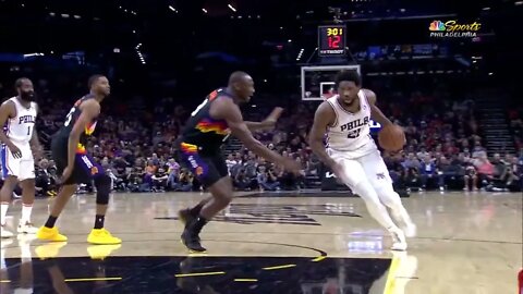 Joel Embiid Shocks Entire Suns Using 400 IQ Moves Then Embarrassing Biyombo ! 😂