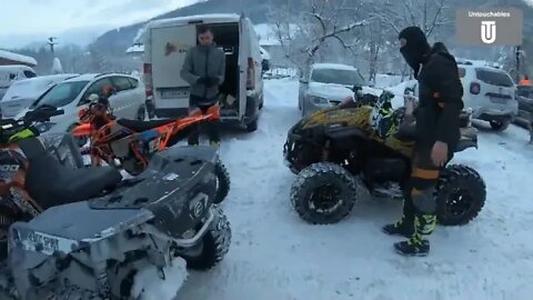 Frozen Rush 🥶🚀 Snow Ice Race ❄️❗️ATV SSV QUAD MOTO❗️ Băiuț, Maramureș Day 1