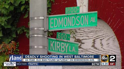 Two dead in separate shootings in west Baltimore