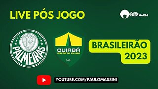 PÓS-JOGO PALMEIRAS 2 X 1 CUIABÁ. TRÊS PONTOS!