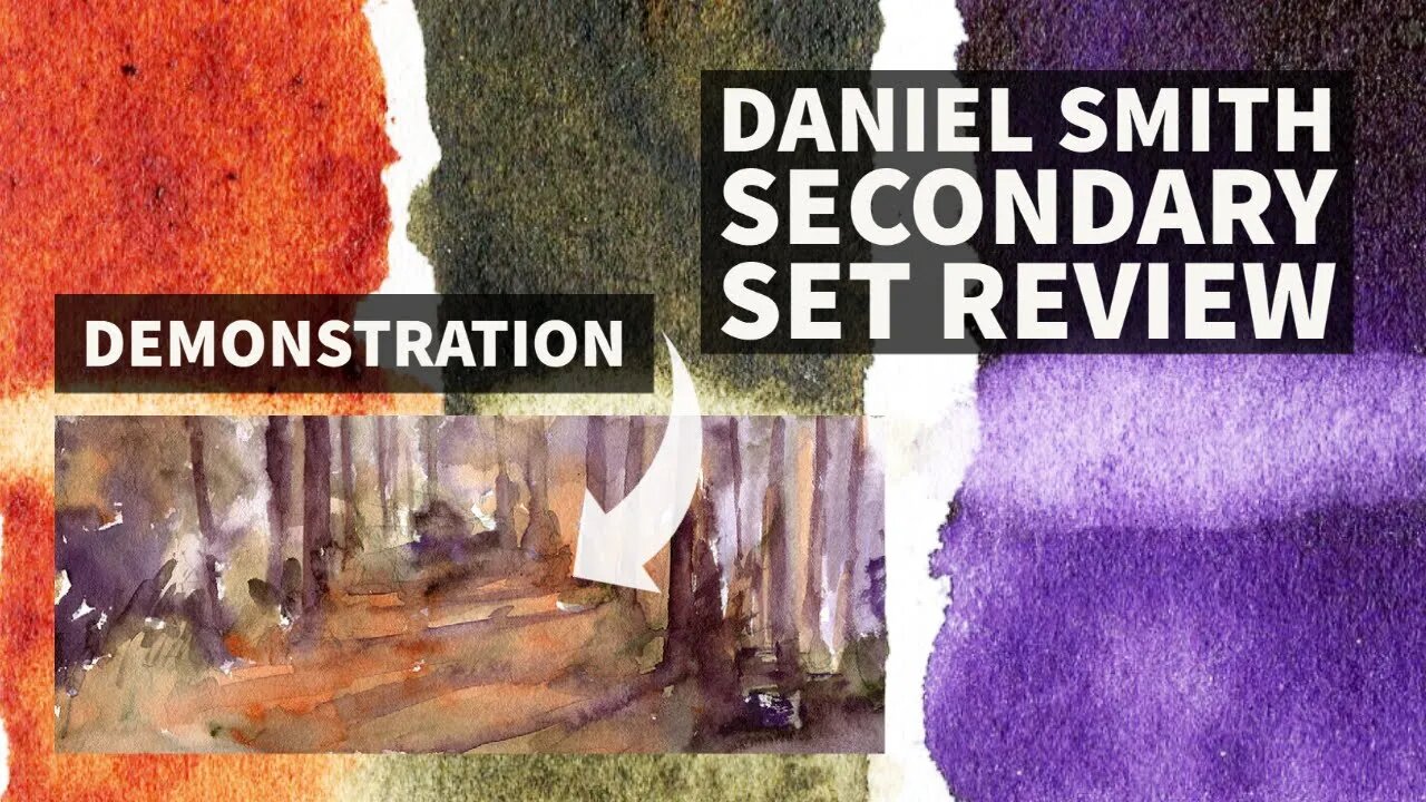 Daniel Smith Secondary Set Review | Easy Landscape Tutorial for Beginners